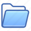 folder, open, file 