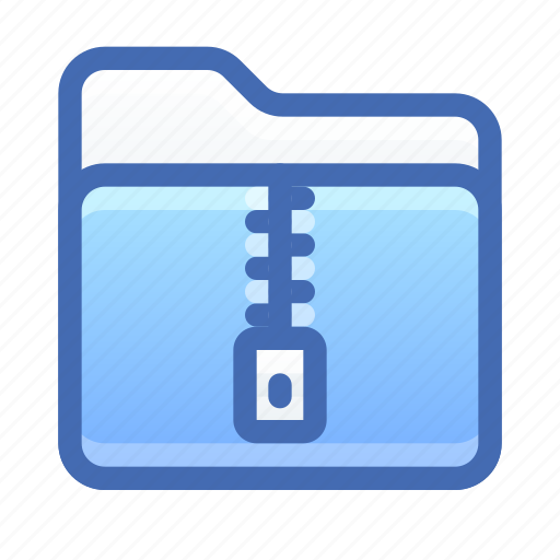 Folder, archive, zipper icon - Download on Iconfinder