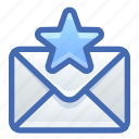 email, mail, favorite, star