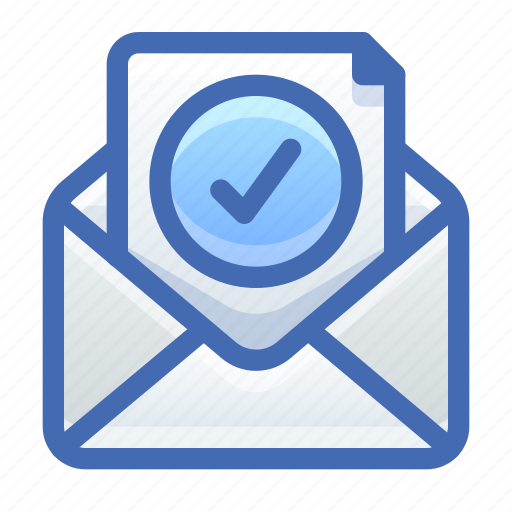 Email, mail, verification, tick icon - Download on Iconfinder