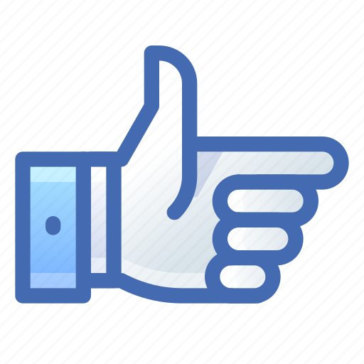 Thumbs, up, pointing, hand icon - Download on Iconfinder