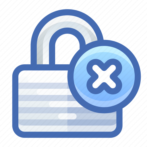 Lock, security, encryption, delete icon - Download on Iconfinder