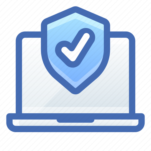 Laptop, shield, security, protection icon - Download on Iconfinder