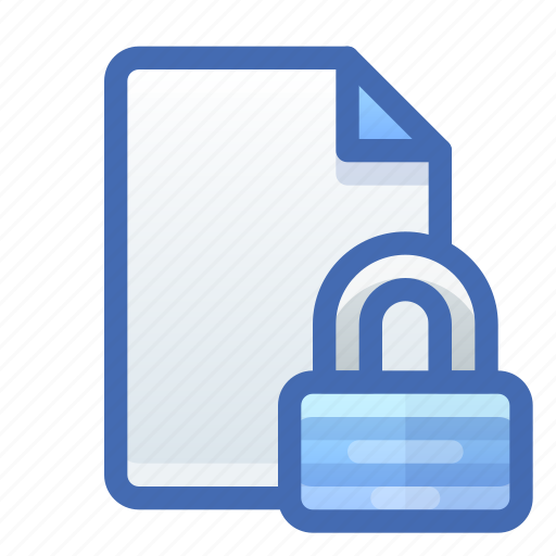 File, certificate, lock, encrypted icon - Download on Iconfinder