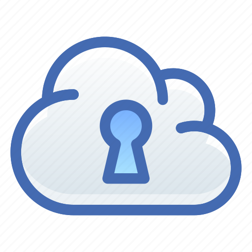 Cloud, keyhole, private icon - Download on Iconfinder