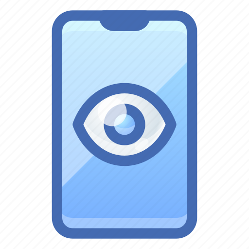 Mobile, smartphone, privacy, eye, track icon - Download on Iconfinder