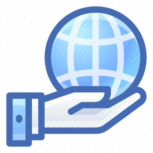Web, globe, share, hand icon - Download on Iconfinder