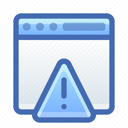 Browser, web, alert, warning icon - Download on Iconfinder