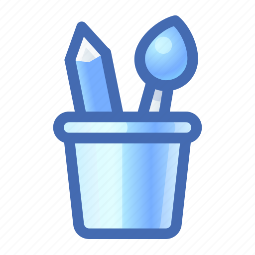 Art, pencil, brush, glass icon - Download on Iconfinder