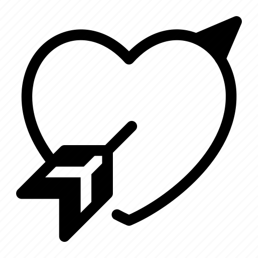 Love, heart, valentine, arrow icon - Download on Iconfinder
