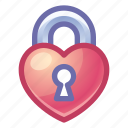 heart, lock, private