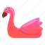 beach, flamingo, inflatable, party, ring, water 