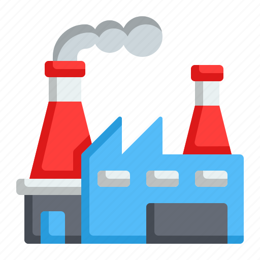 Factory, pollution, contamination, industry, buildings, landscape icon - Download on Iconfinder