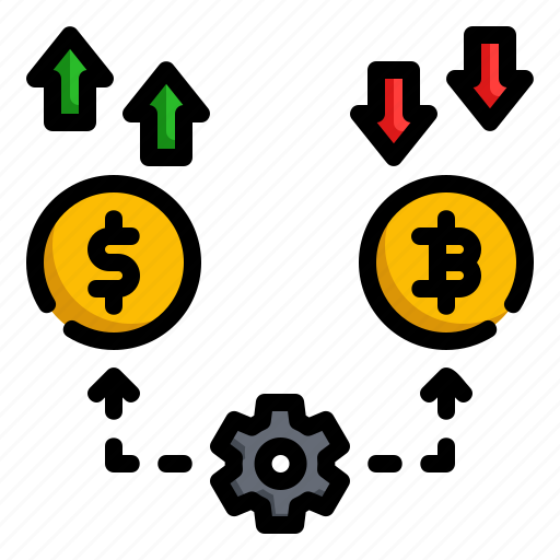 Inflation, money, dollar, bitcoin, currency, exchange, arrow icon - Download on Iconfinder