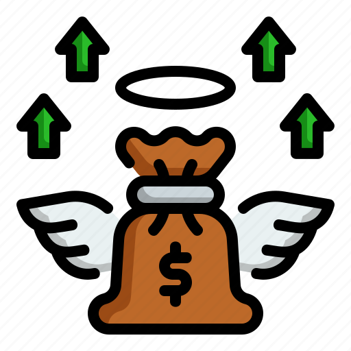 Money, bag, wings, clouds, dollar, inflation, fly icon - Download on Iconfinder