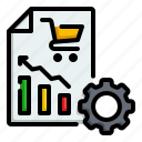 statistics, shopping, cart, marketing, price, up, finance