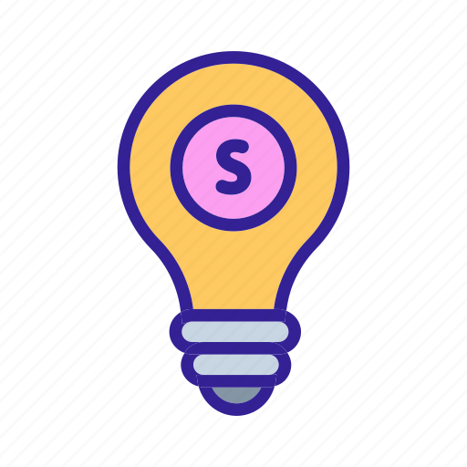 Bulb, business, contour, info, light, money, web icon - Download on Iconfinder