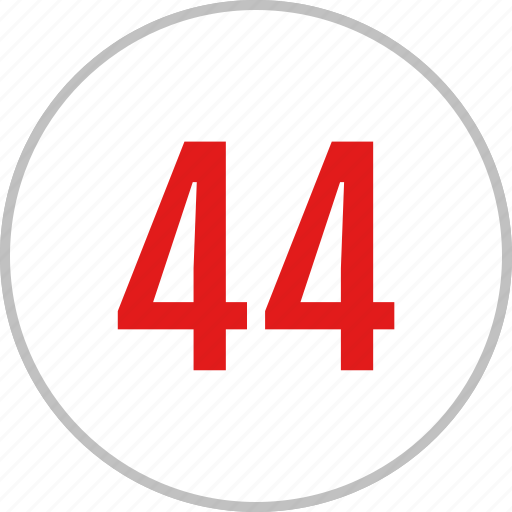 Number, 44 icon - Download on Iconfinder on Iconfinder