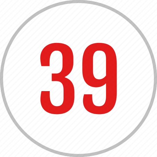 Number, 39 icon - Download on Iconfinder on Iconfinder