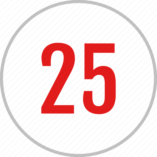 Number, 25 icon - Download on Iconfinder on Iconfinder