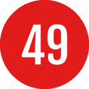 number, 49