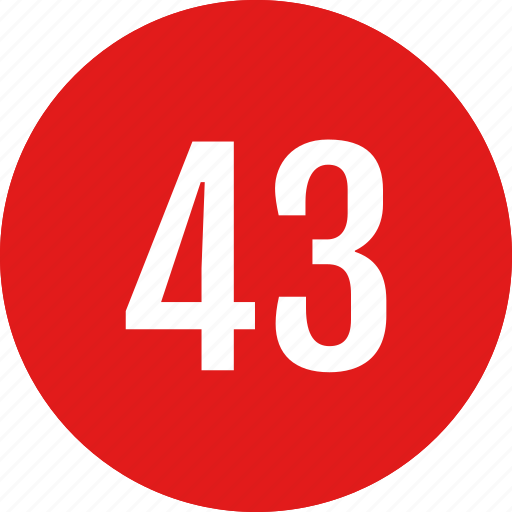 Number, 43 icon - Download on Iconfinder on Iconfinder