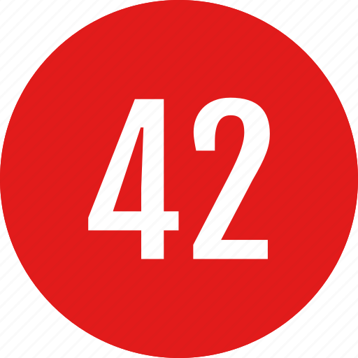 Number, 42 icon - Download on Iconfinder on Iconfinder