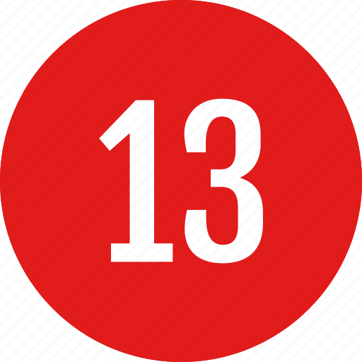 Number, thirteen icon - Download on Iconfinder on Iconfinder