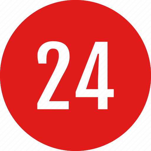Number, 24 icon - Download on Iconfinder on Iconfinder