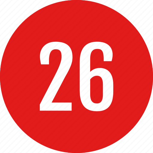 Number, 26 icon - Download on Iconfinder on Iconfinder
