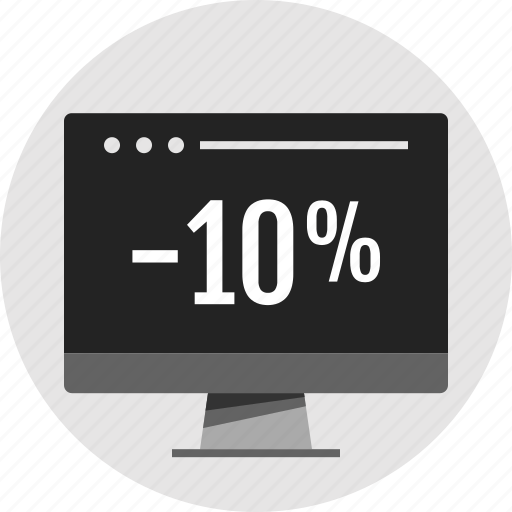 Data, infographic, negative, ten percent icon - Download on Iconfinder