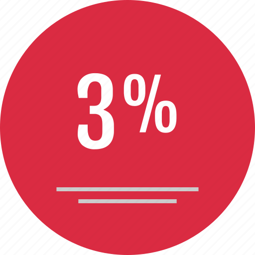 Data, infographic, rate, three percent icon - Download on Iconfinder