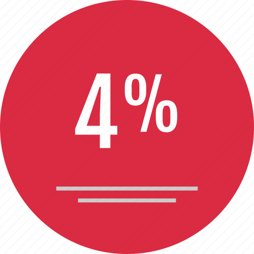 Data, four, four percent, infographic icon - Download on Iconfinder