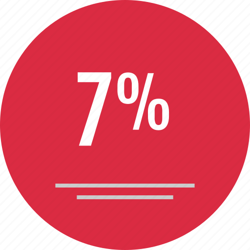 Data, infographic, percentage, seven percent icon - Download on Iconfinder