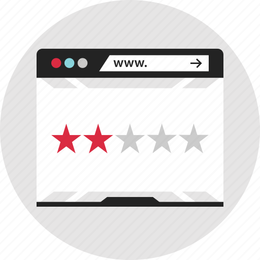 Data, infographic, ratings, two stars, web icon - Download on Iconfinder