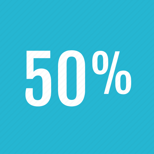 Fifty, graphic, info, percent icon - Download on Iconfinder