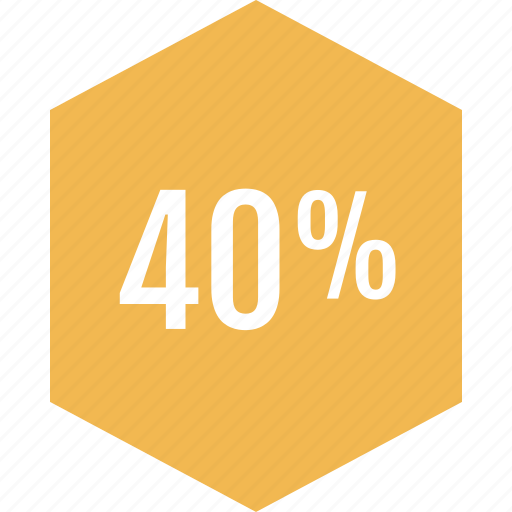 Info, forty, percent, graphic icon - Download on Iconfinder