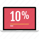 graphic, info, laptop, percent, ten 
