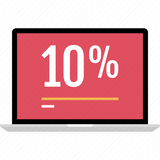 Graphic, info, laptop, percent, ten icon - Download on Iconfinder