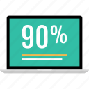 graphic, info, laptop, ninetey, percent 