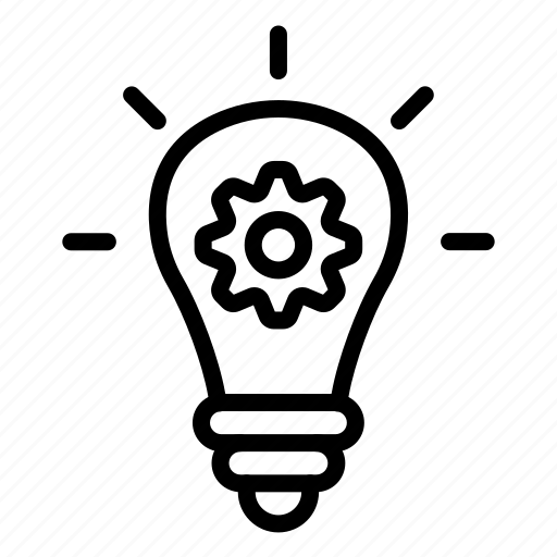 Innovation, gear, technology, power, lightbulb icon - Download on Iconfinder