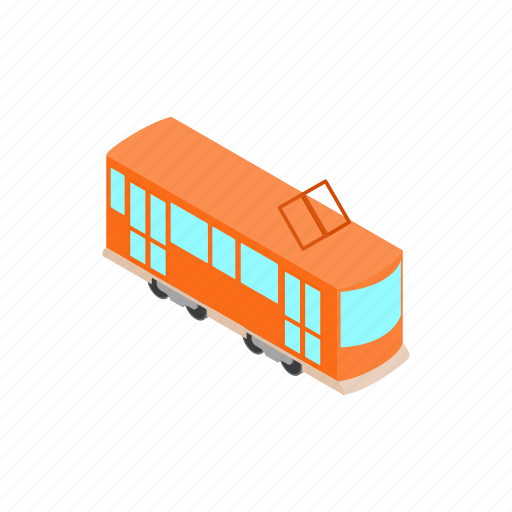City, isometric, train, tram, transport, travel, vehicle icon - Download on Iconfinder