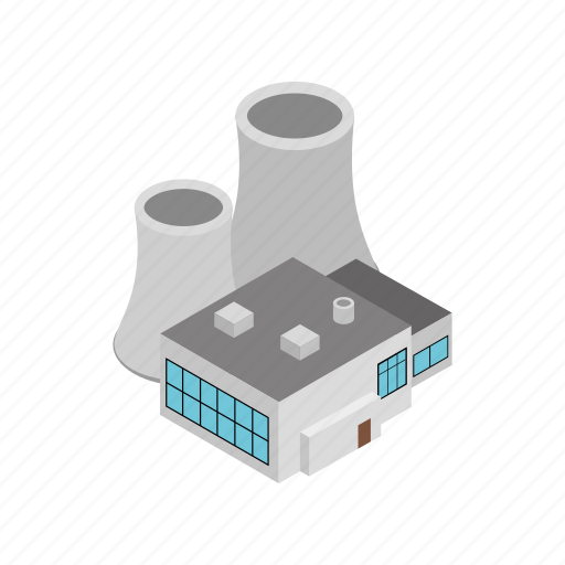 Building, factory, industrial, industry, isometric, plant, power icon - Download on Iconfinder