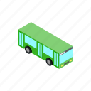 bus, car, isometric, transport, transportation, travel, vehicle