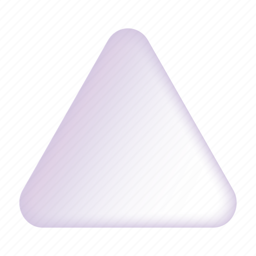 Triangle, inner glow, abstract, shape, geometric, gradient, rounded icon - Download on Iconfinder