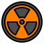 atom, biohazard, danger, radiation, toxic 