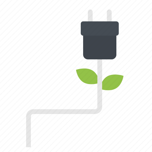 Conservation, ecology, energy, leaf, plug icon - Download on Iconfinder