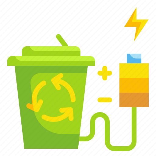 Bin, electric, recycle, technoloy, waste icon - Download on Iconfinder
