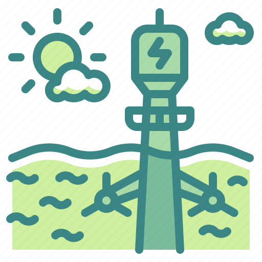 Ecology, innovative, power, water, wave icon - Download on Iconfinder