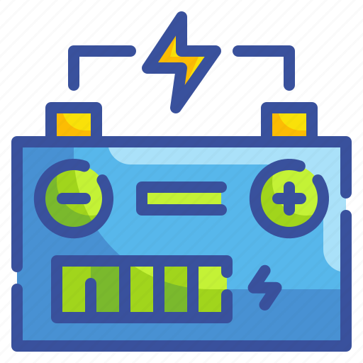 Battery, electronics, energy, poles, transportation icon - Download on Iconfinder